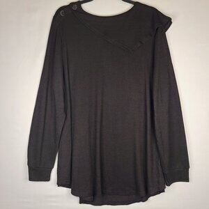 Baikea Womens Black Long Sleeve Sweater Size 2XL NEW